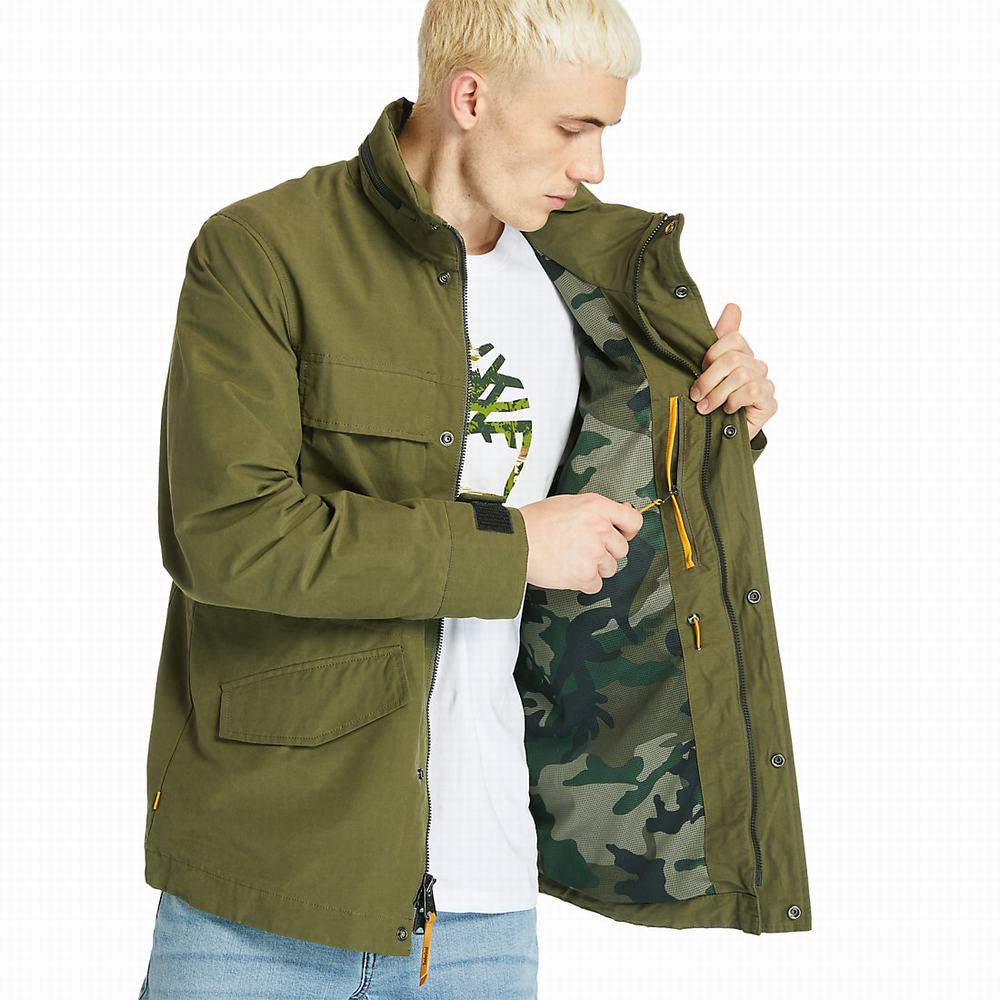 Pánské Bundy Timberland Outdoor Heritage Field Tmavě Zelene | TI02936-084