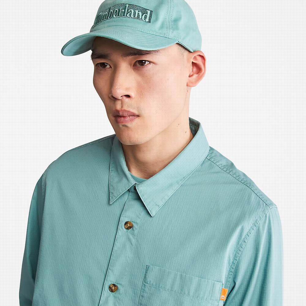 Pánské Bundy Timberland Outdoor Heritage EK+ Overshirt Tyrkysové | TI39864-306
