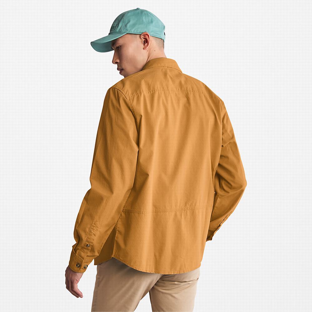 Pánské Bundy Timberland Outdoor Heritage EK+ Overshirt Světle Hnědé | TI51894-253