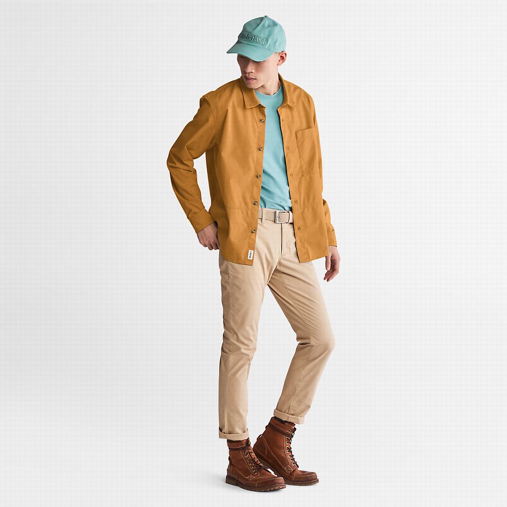 Pánské Bundy Timberland Outdoor Heritage EK+ Overshirt Světle Hnědé | TI51894-253
