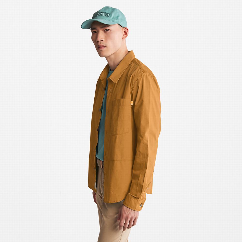 Pánské Bundy Timberland Outdoor Heritage EK+ Overshirt Světle Hnědé | TI51894-253