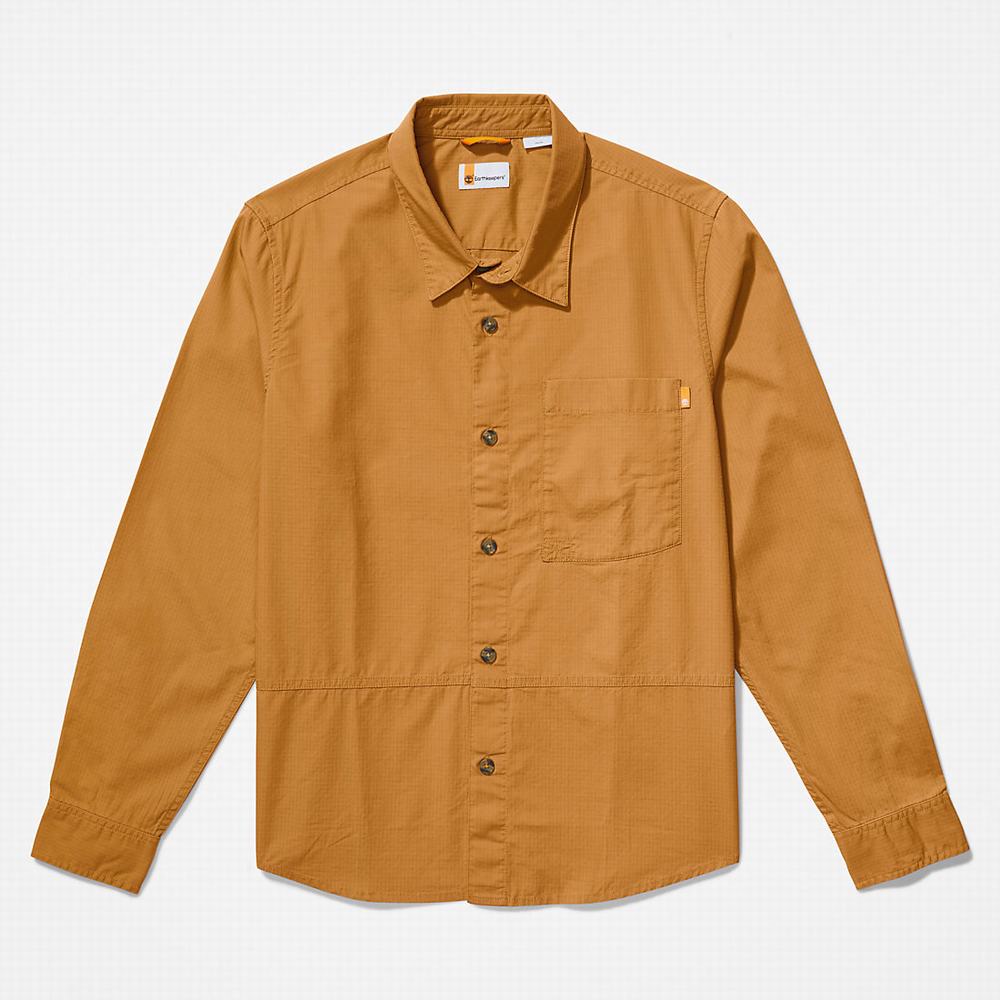 Pánské Bundy Timberland Outdoor Heritage EK+ Overshirt Světle Hnědé | TI51894-253