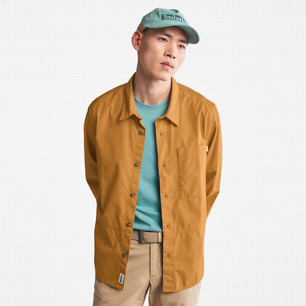 Pánské Bundy Timberland Outdoor Heritage EK+ Overshirt Světle Hnědé | TI51894-253