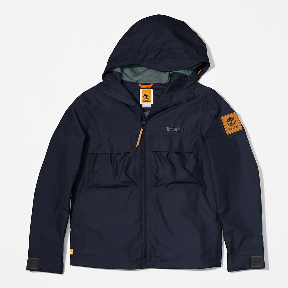 Pánské Bundy Timberland Outdoor Heritage S Kapucí Tmavě Blankyt | TI59817-810
