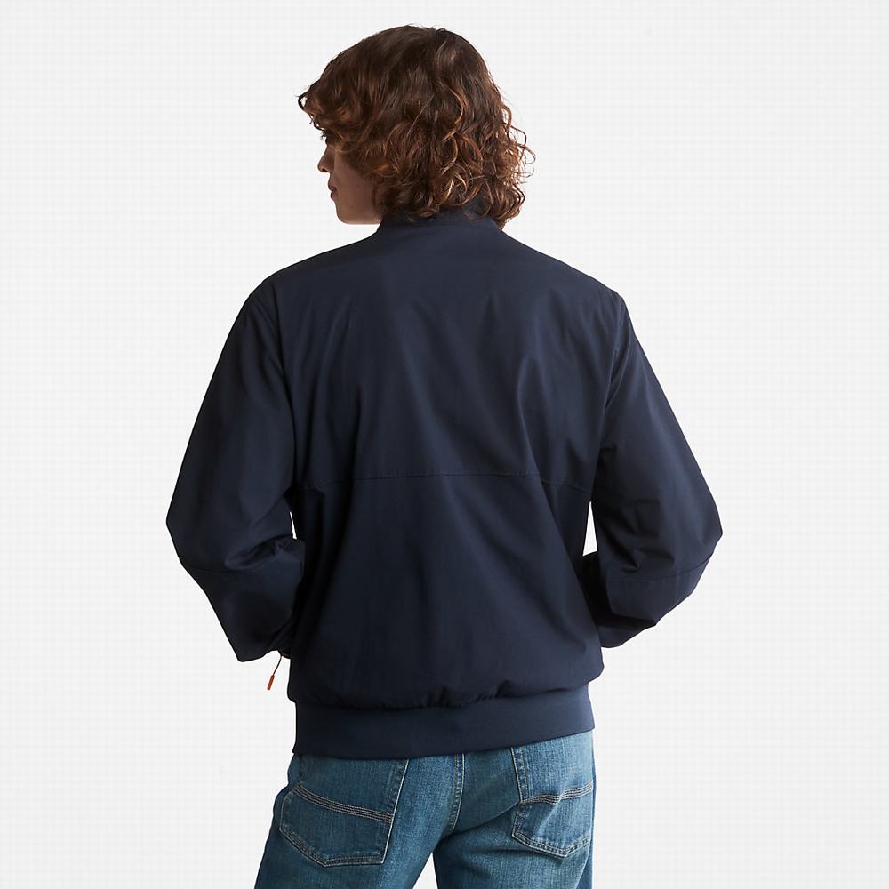 Pánské Bundy Timberland Outdoor Heritage Bomber Tmavě Blankyt | TI62307-532