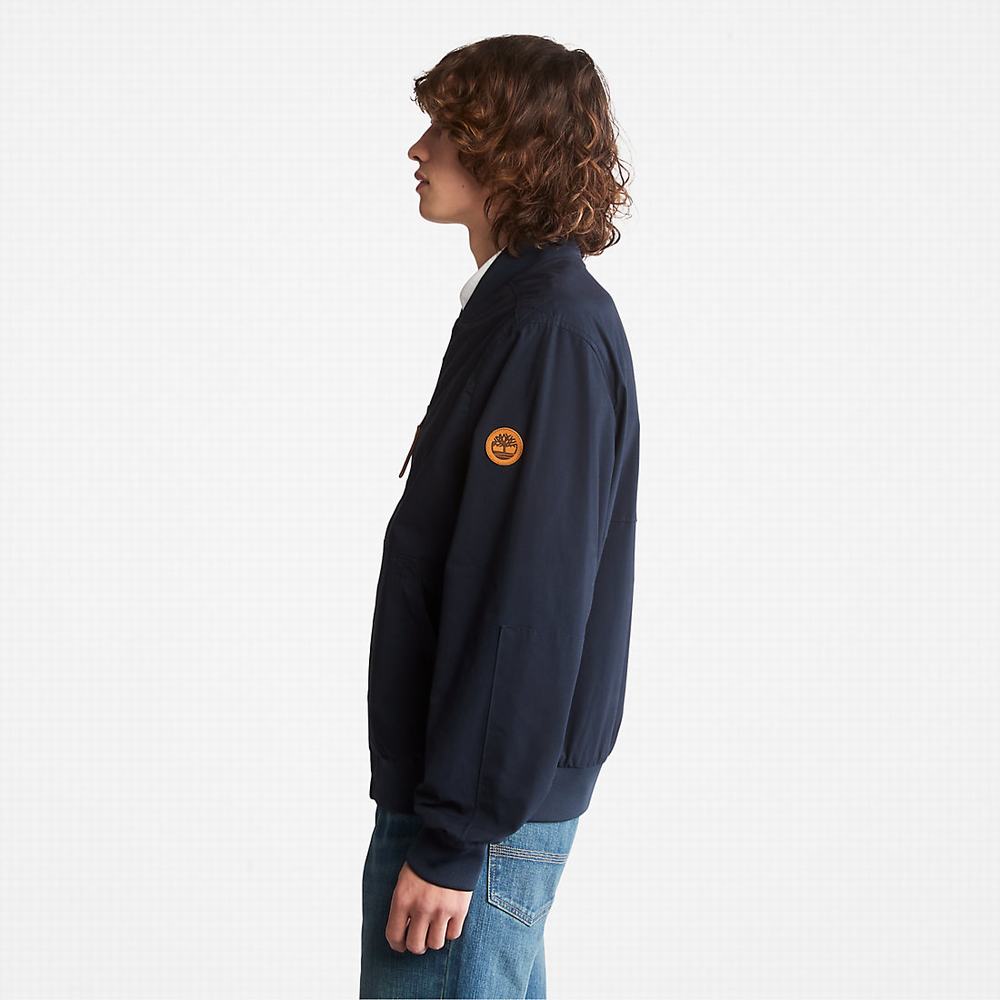 Pánské Bundy Timberland Outdoor Heritage Bomber Tmavě Blankyt | TI62307-532