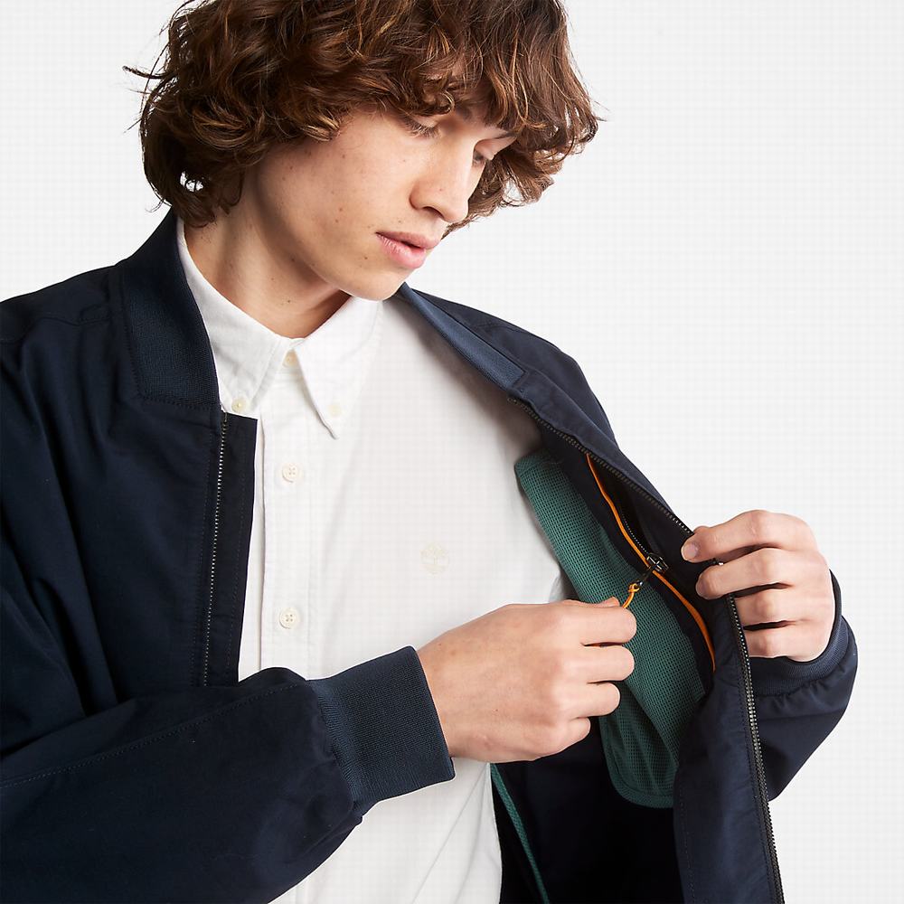 Pánské Bundy Timberland Outdoor Heritage Bomber Tmavě Blankyt | TI62307-532