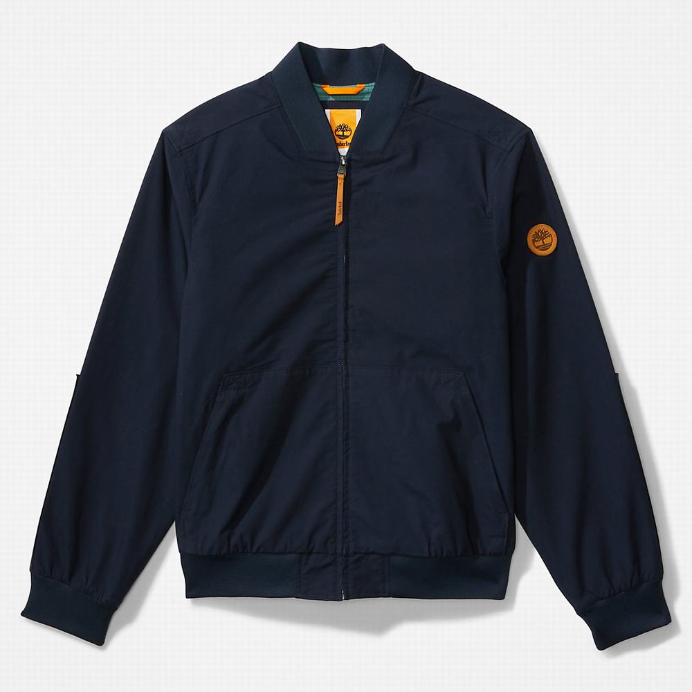 Pánské Bundy Timberland Outdoor Heritage Bomber Tmavě Blankyt | TI62307-532