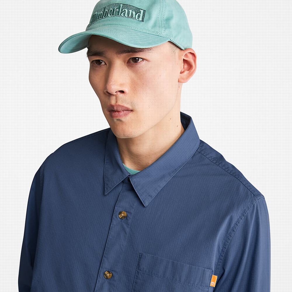 Pánské Bundy Timberland Outdoor Heritage EK+ Overshirt Tmavě Blankyt | TI96302-304