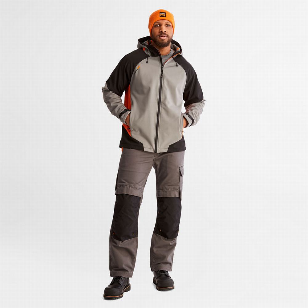 Pánské Bundy Timberland PRO® Power Zip S Kapucí Softshell Šedé | TI41362-140