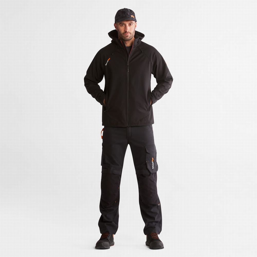 Pánské Bundy Timberland Powerzip S Kapucí Softshell Černé | TI81920-250