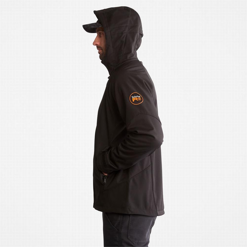 Pánské Bundy Timberland Powerzip S Kapucí Softshell Černé | TI81920-250