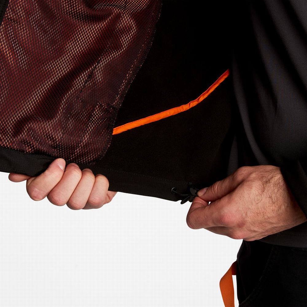 Pánské Bundy Timberland Powerzip S Kapucí Softshell Černé | TI81920-250