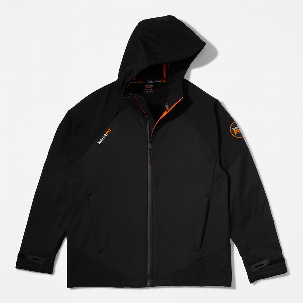 Pánské Bundy Timberland Powerzip S Kapucí Softshell Černé | TI81920-250