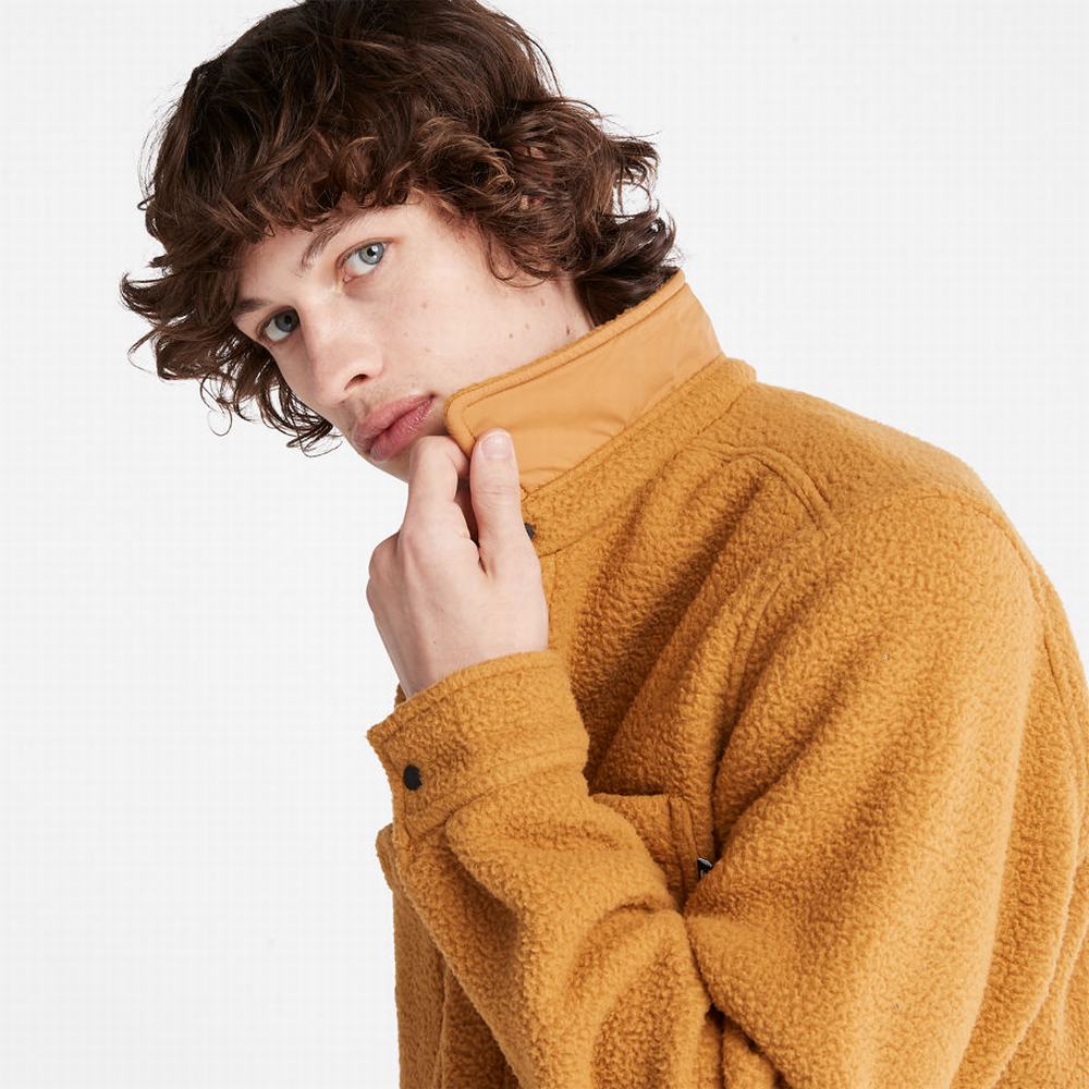 Pánské Bundy Timberland Progressive Utility Fleece-collar Overshirt Světle Hnědé | TI06781-418