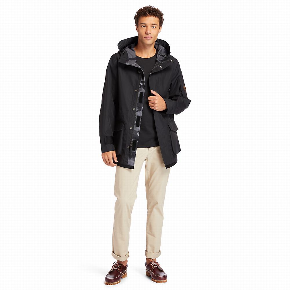 Pánské Bundy Timberland Reversible Commuter Overcoat Černé | TI70234-268