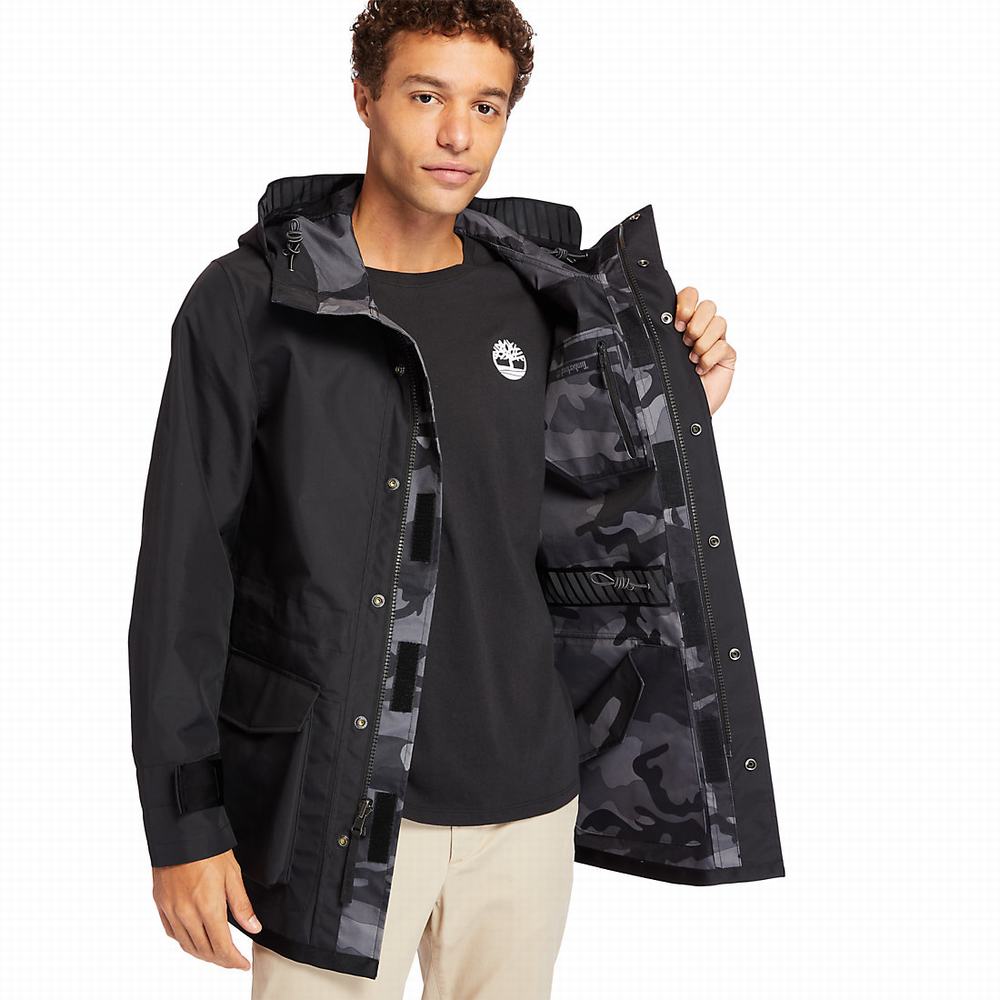 Pánské Bundy Timberland Reversible Commuter Overcoat Černé | TI70234-268