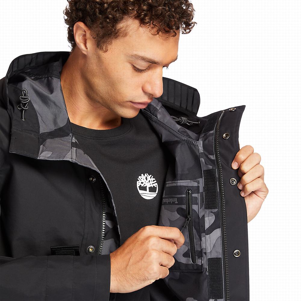 Pánské Bundy Timberland Reversible Commuter Overcoat Černé | TI70234-268