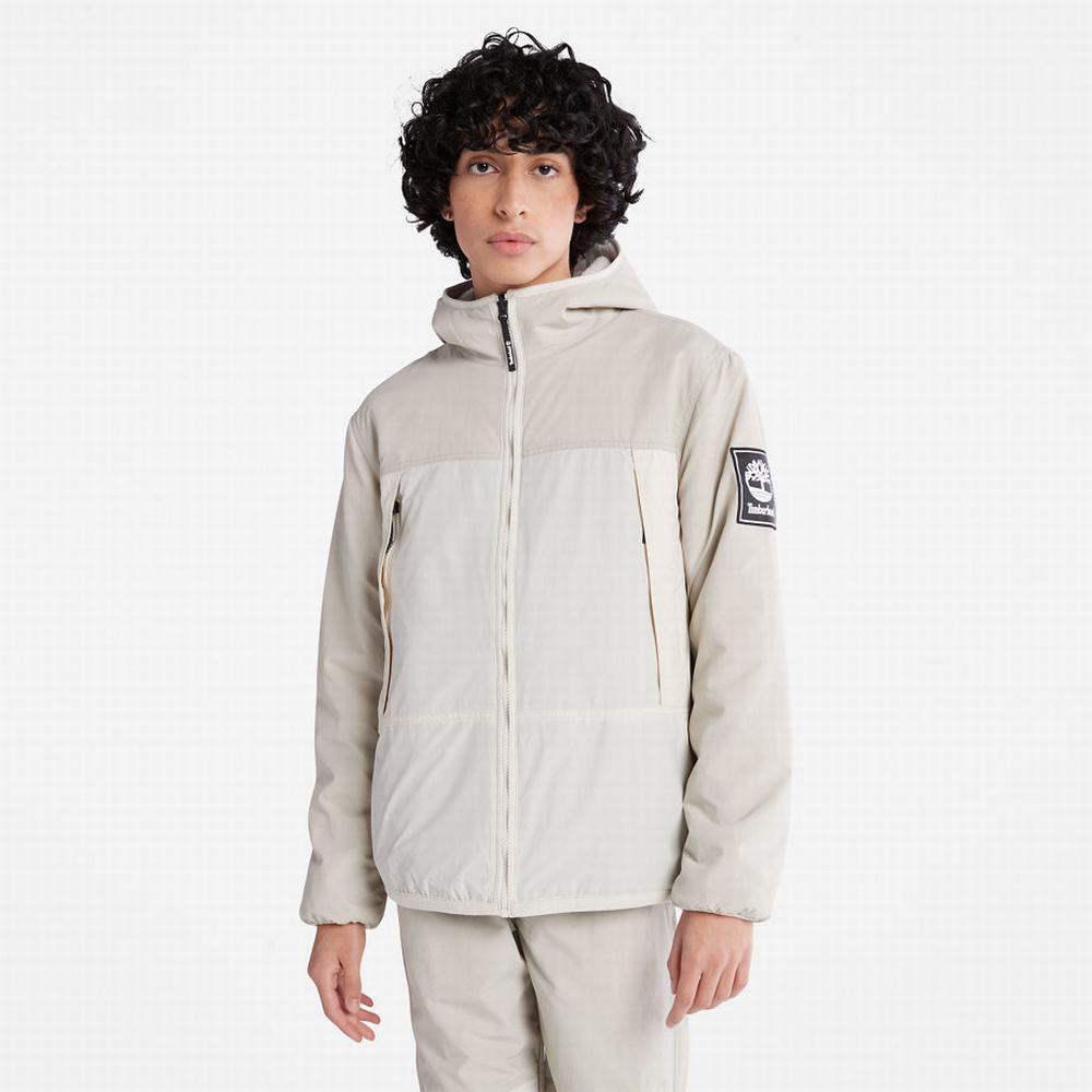 Pánské Bundy Timberland Reversible High-pile Fleece Světle Šedé | TI93845-315