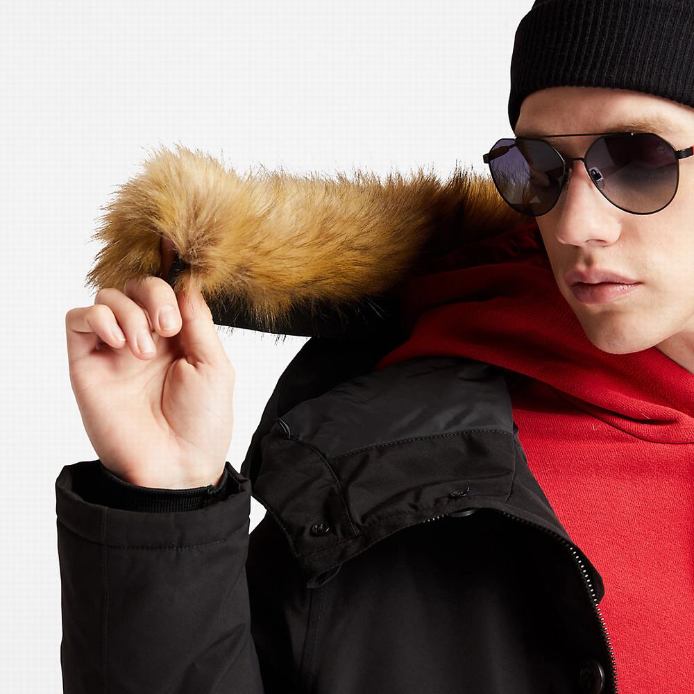 Pánské Bundy Timberland Scar Ridge DryVent™ Snorkel Černé | TI63412-694
