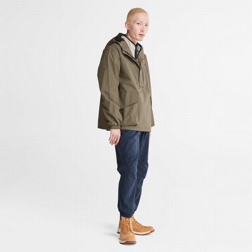 Pánské Bundy Timberland Stow-and-Go Anorak Tmavě Zelene | TI13249-198