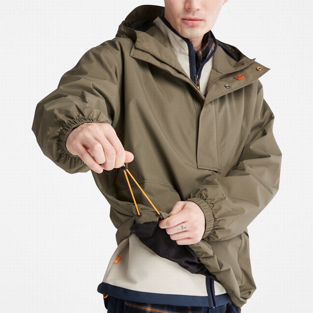 Pánské Bundy Timberland Stow-and-Go Anorak Tmavě Zelene | TI13249-198