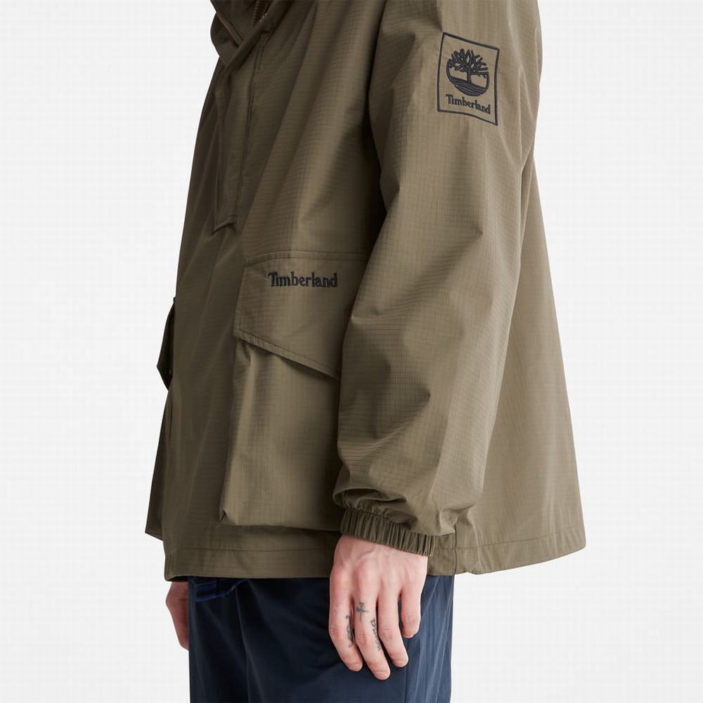 Pánské Bundy Timberland Stow-and-Go Anorak Tmavě Zelene | TI13249-198