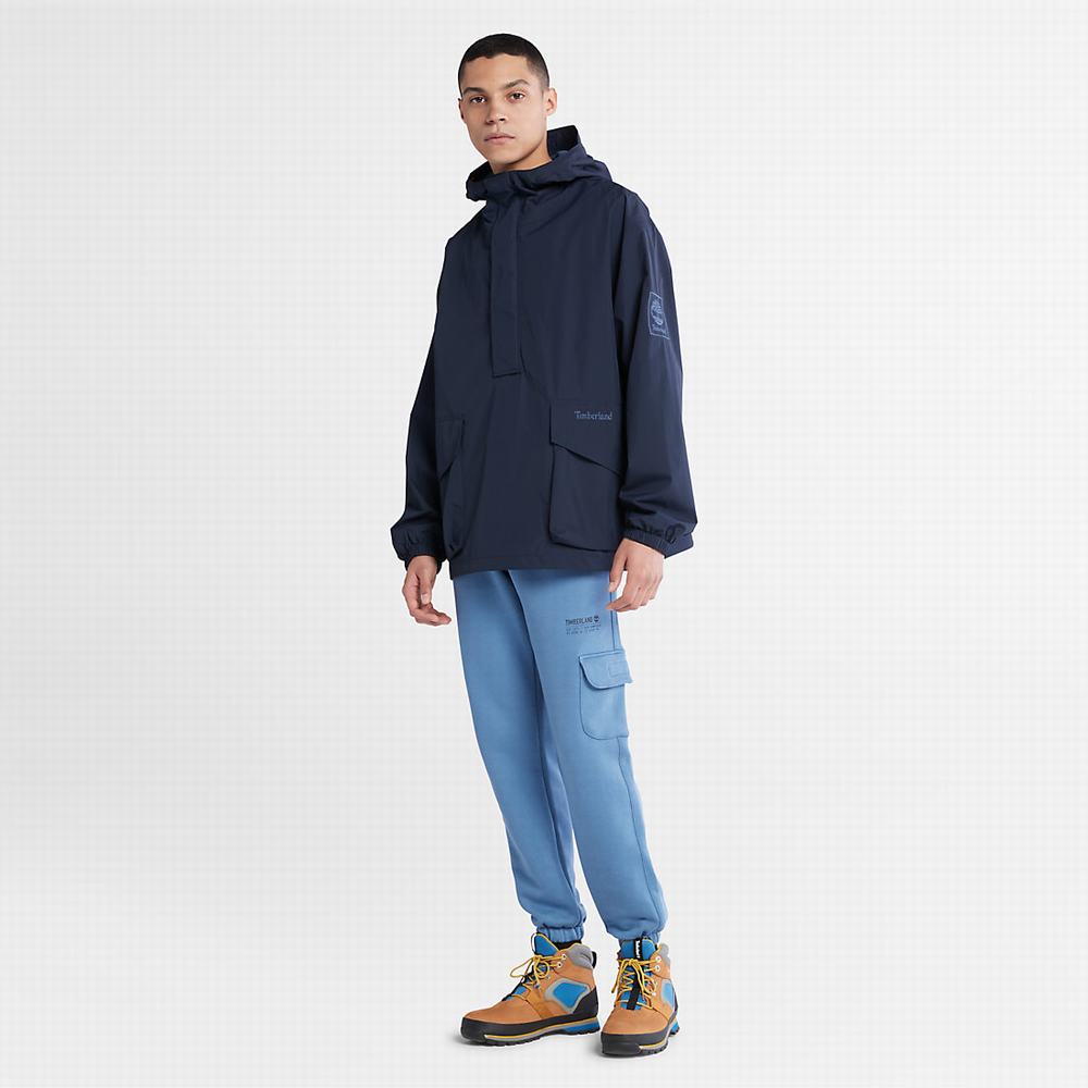 Pánské Bundy Timberland Stow-and-Go Anorak Tmavě Blankyt | TI97280-216