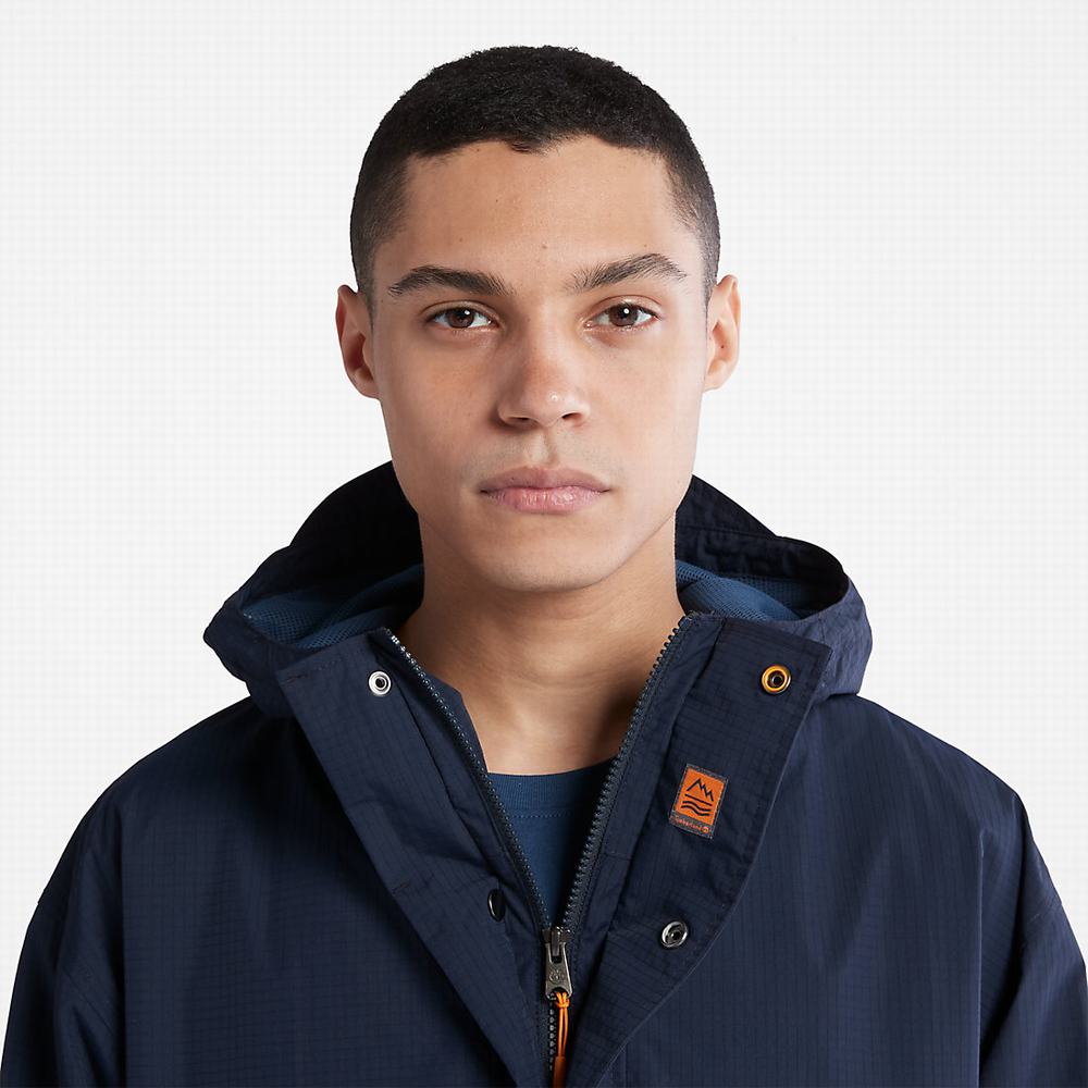 Pánské Bundy Timberland Stow-and-Go Anorak Tmavě Blankyt | TI97280-216