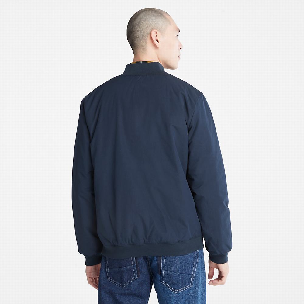 Pánské Bundy Timberland Thermarange™ Eco-Insulation Bomber Tmavě Blankyt | TI67850-319