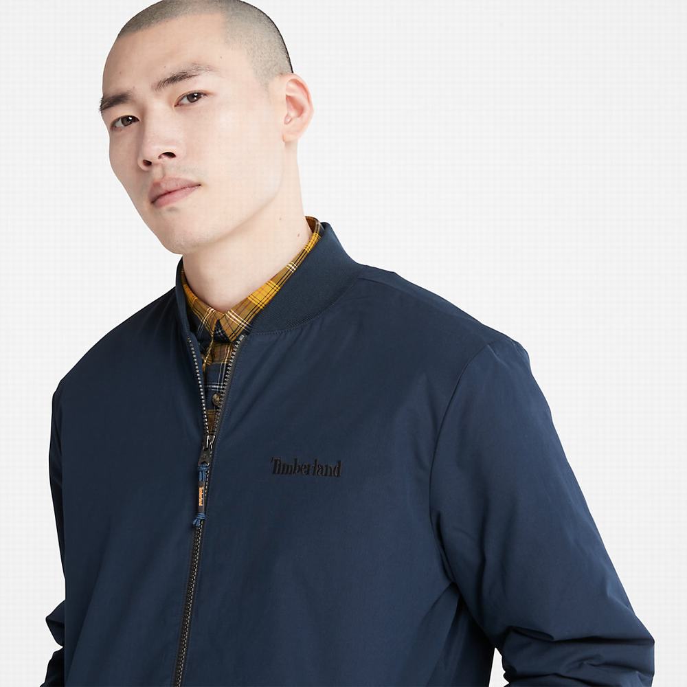Pánské Bundy Timberland Thermarange™ Eco-Insulation Bomber Tmavě Blankyt | TI67850-319