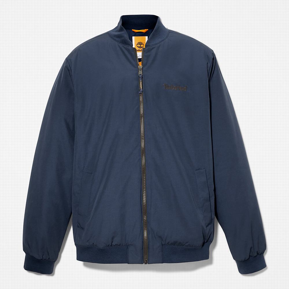 Pánské Bundy Timberland Thermarange™ Eco-Insulation Bomber Tmavě Blankyt | TI67850-319