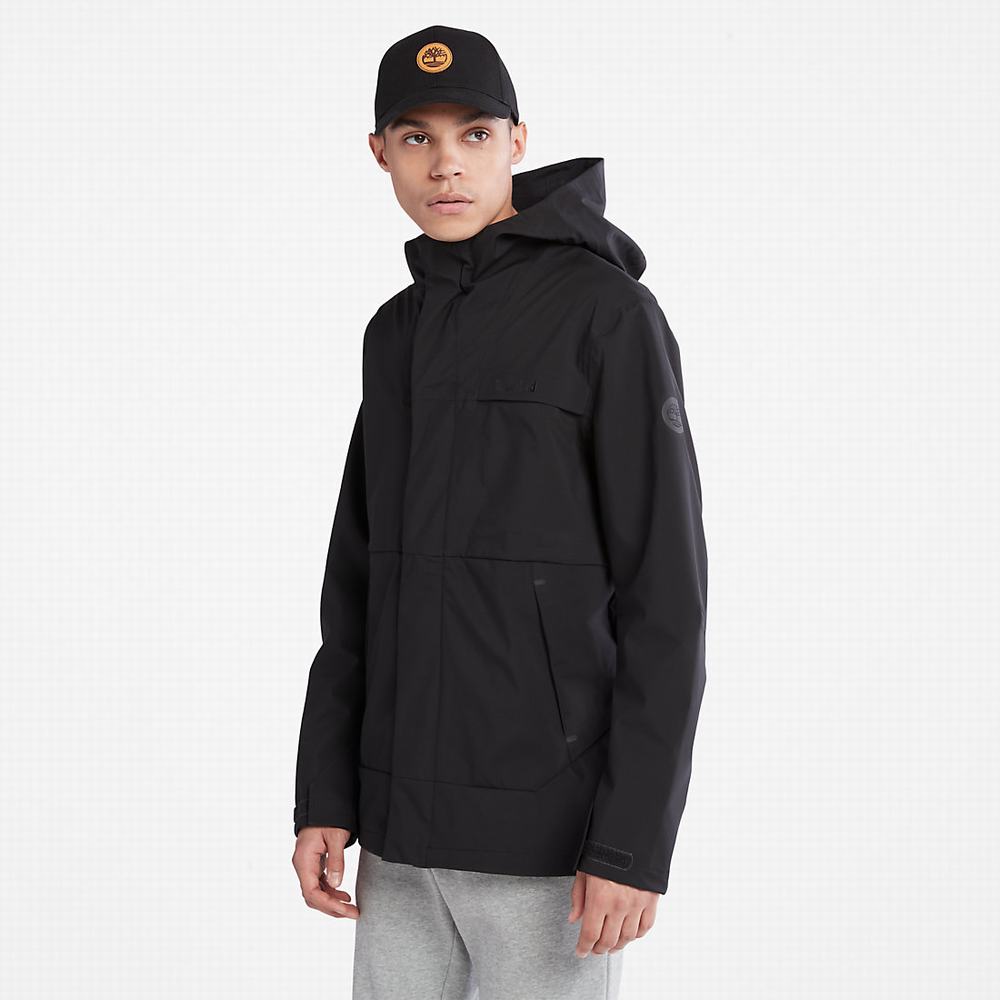 Pánské Bundy Timberland Vody-Repellent S Kapucí Černé | TI20943-543