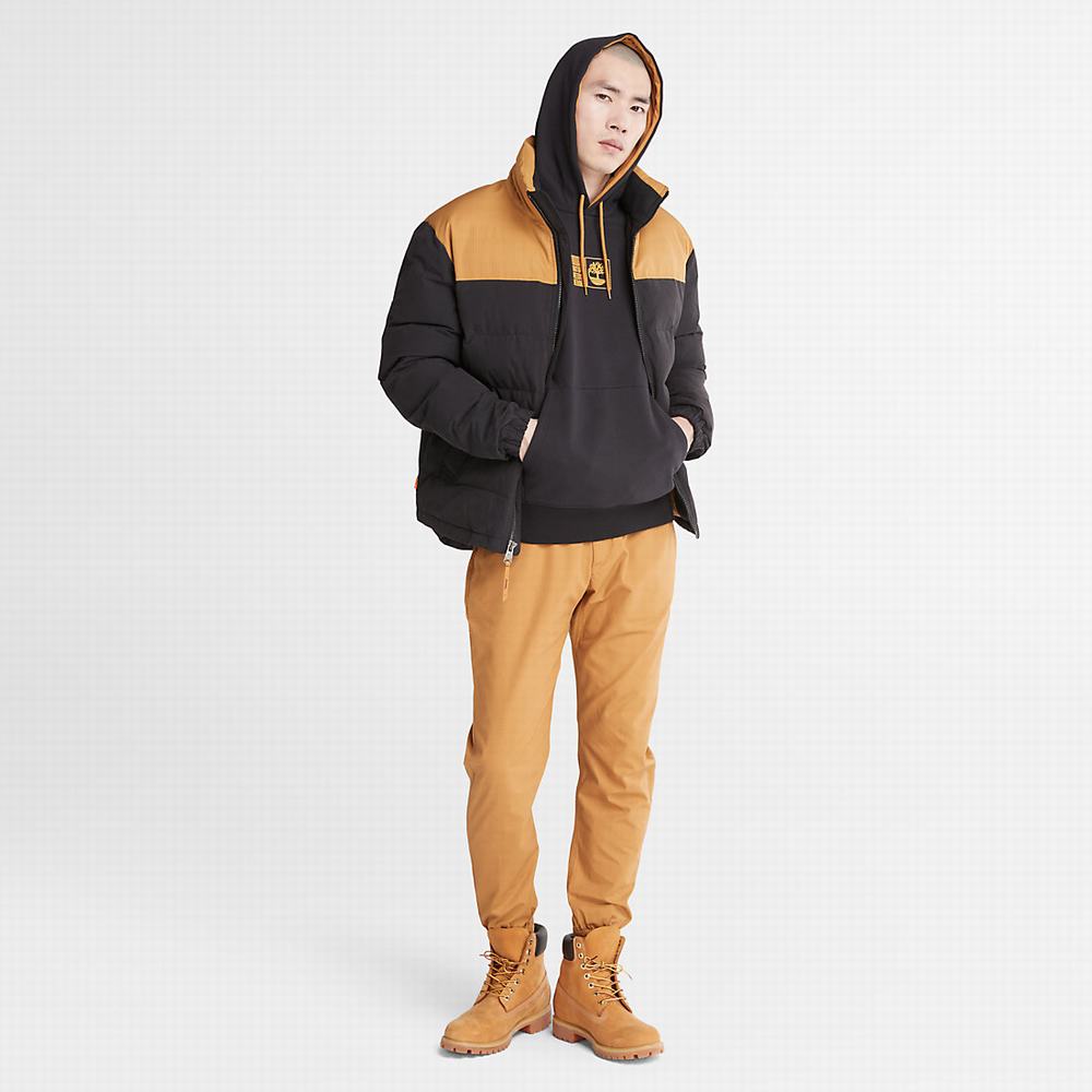 Pánské Bundy Timberland Welch Mountain Puffer Černé | TI61895-257