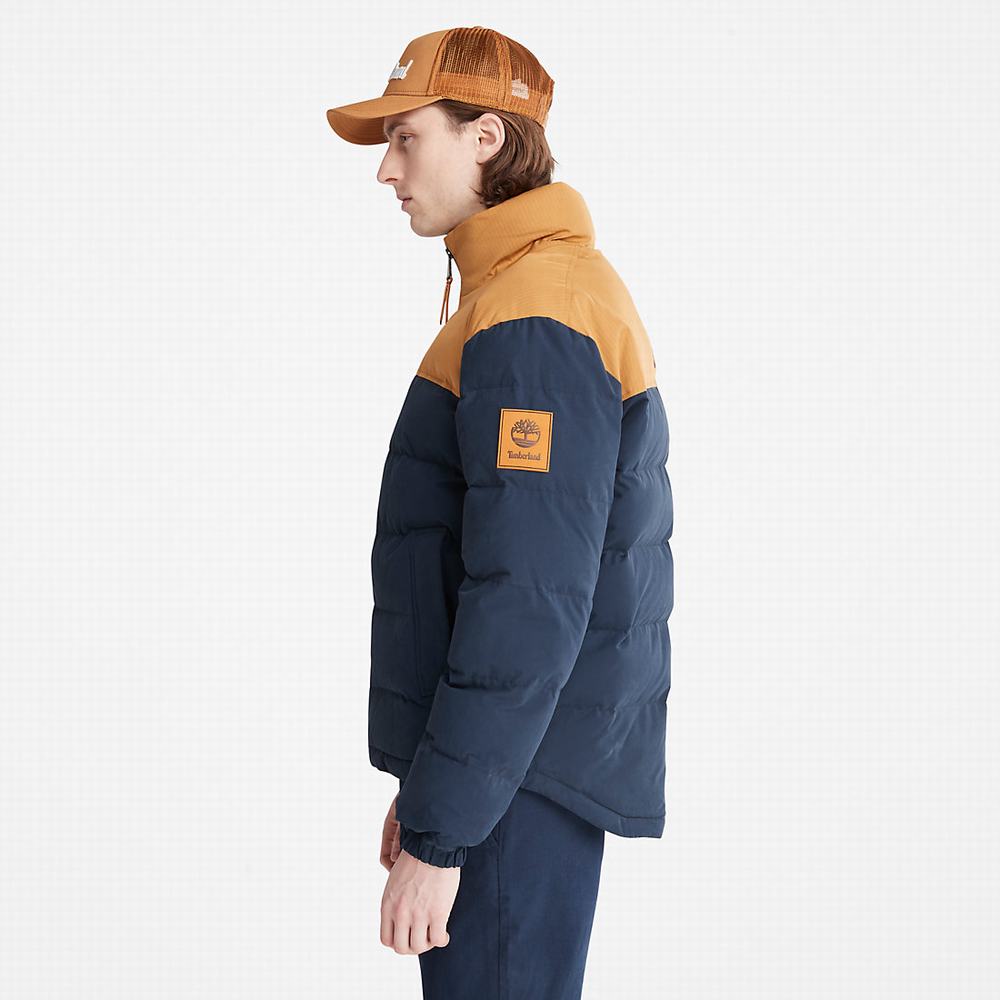 Pánské Bundy Timberland Welch Mountain Puffer Tmavě Blankyt | TI74912-367