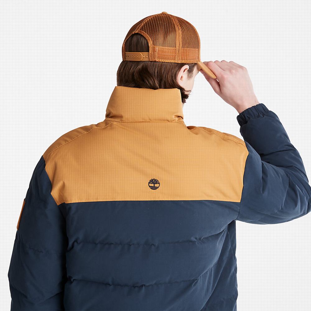 Pánské Bundy Timberland Welch Mountain Puffer Tmavě Blankyt | TI74912-367