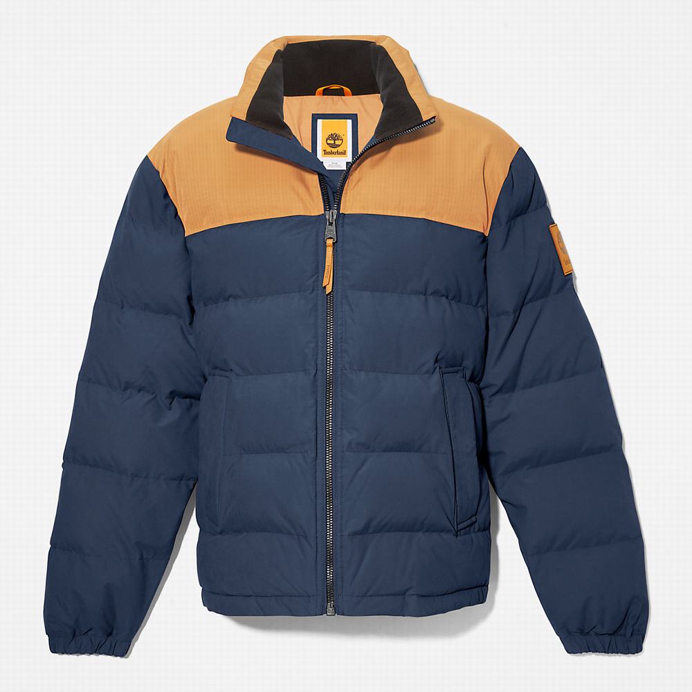 Pánské Bundy Timberland Welch Mountain Puffer Tmavě Blankyt | TI74912-367