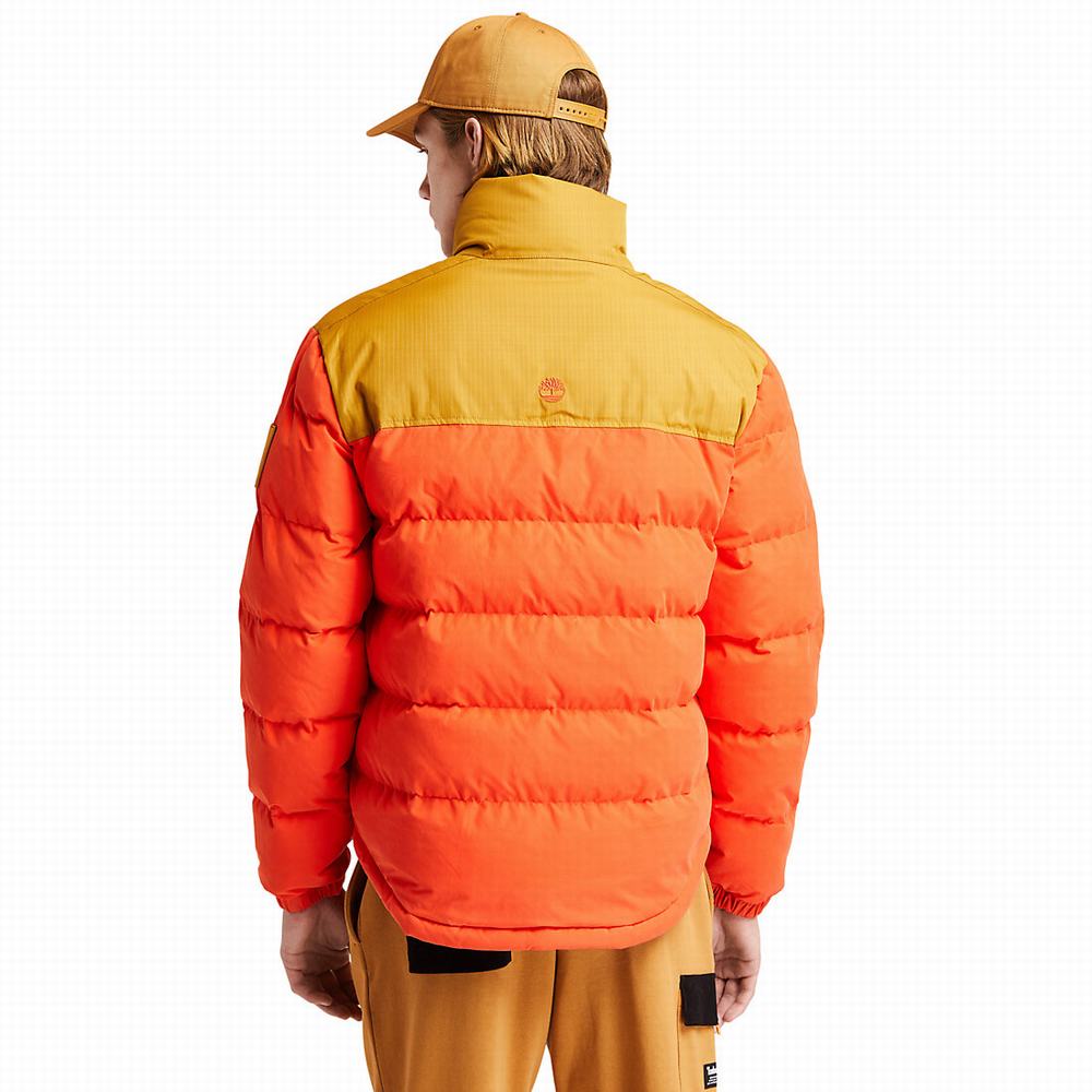 Pánské Bundy Timberland Welch Mountain Puffer Oranžové | TI94836-305