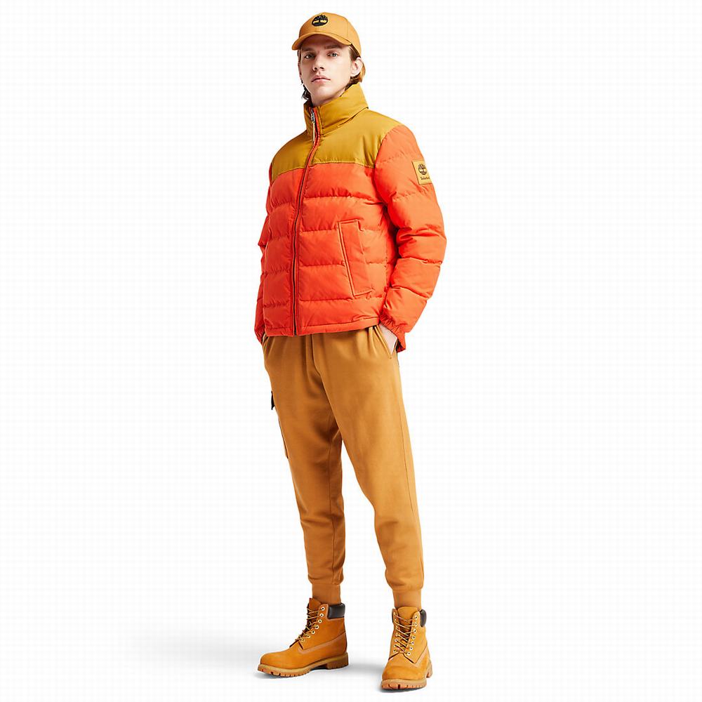 Pánské Bundy Timberland Welch Mountain Puffer Oranžové | TI94836-305