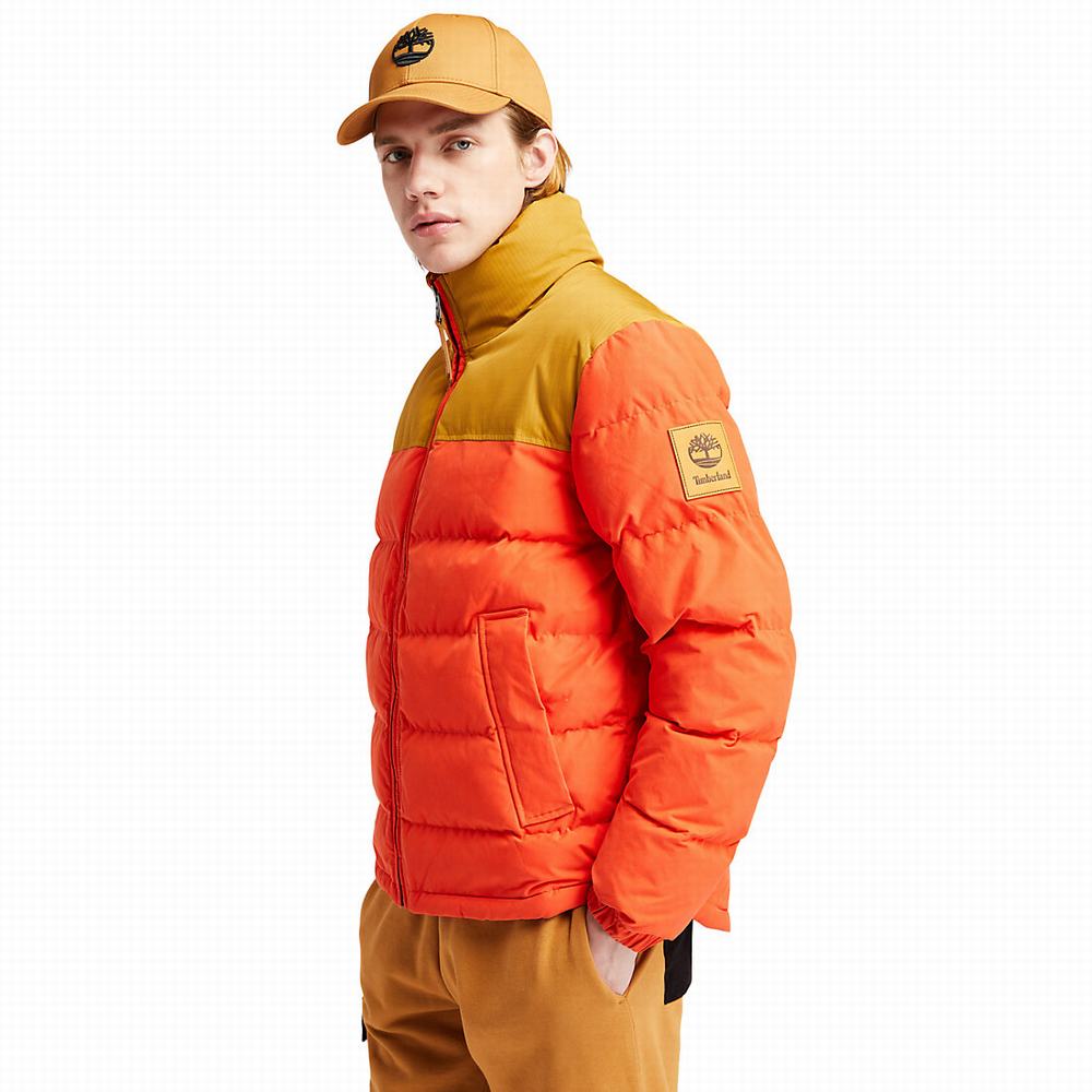Pánské Bundy Timberland Welch Mountain Puffer Oranžové | TI94836-305