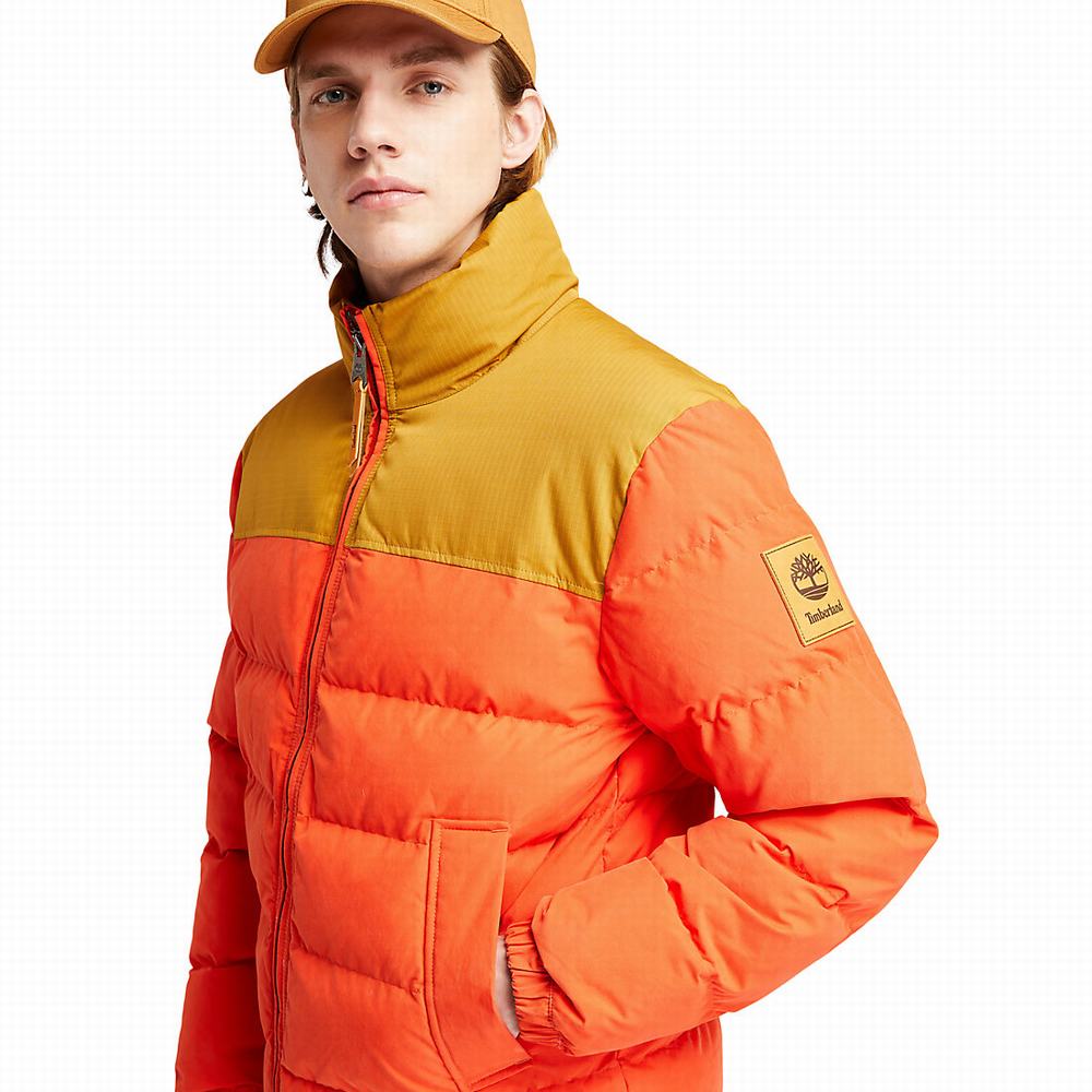 Pánské Bundy Timberland Welch Mountain Puffer Oranžové | TI94836-305