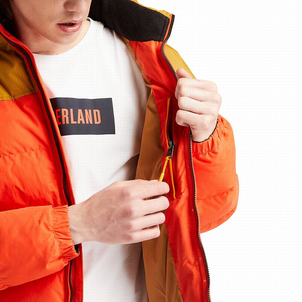 Pánské Bundy Timberland Welch Mountain Puffer Oranžové | TI94836-305