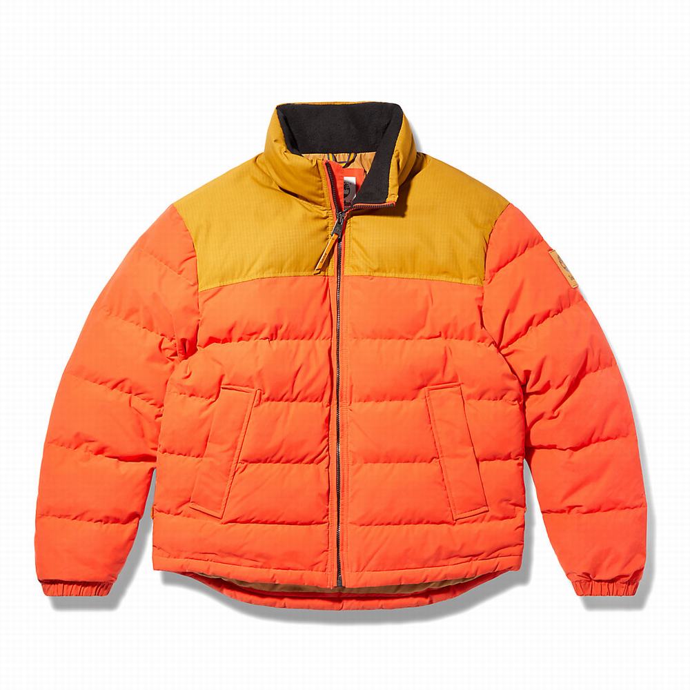 Pánské Bundy Timberland Welch Mountain Puffer Oranžové | TI94836-305