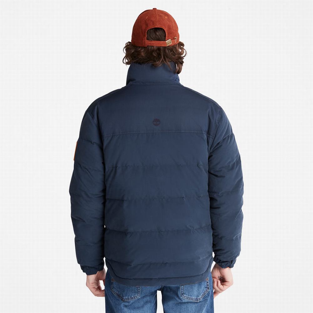 Pánské Bundy Timberland Welch Mountain Reversible Puffer Tmavě Blankyt | TI06758-197