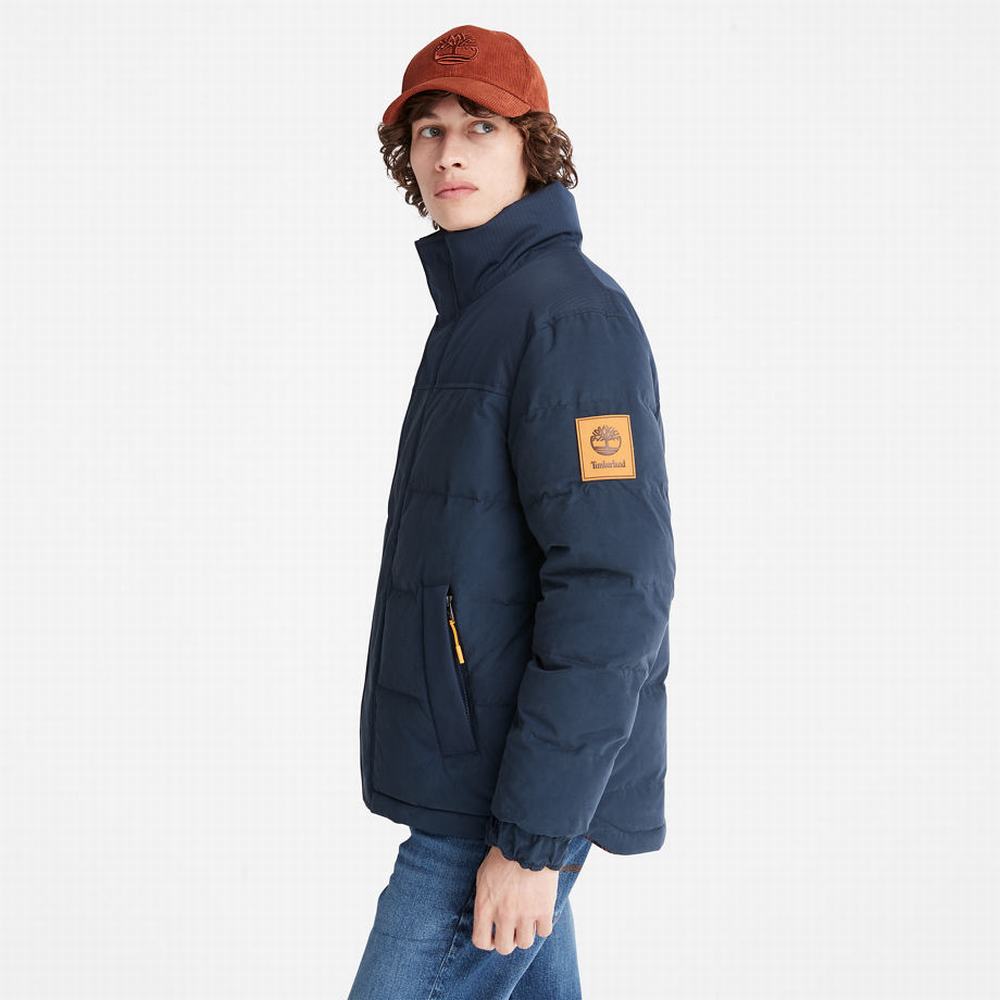 Pánské Bundy Timberland Welch Mountain Reversible Puffer Tmavě Blankyt | TI06758-197