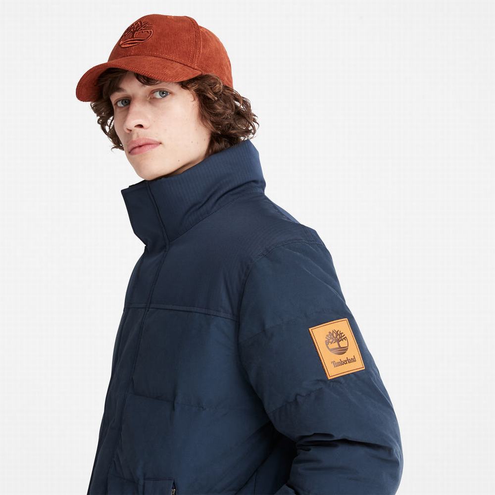 Pánské Bundy Timberland Welch Mountain Reversible Puffer Tmavě Blankyt | TI06758-197