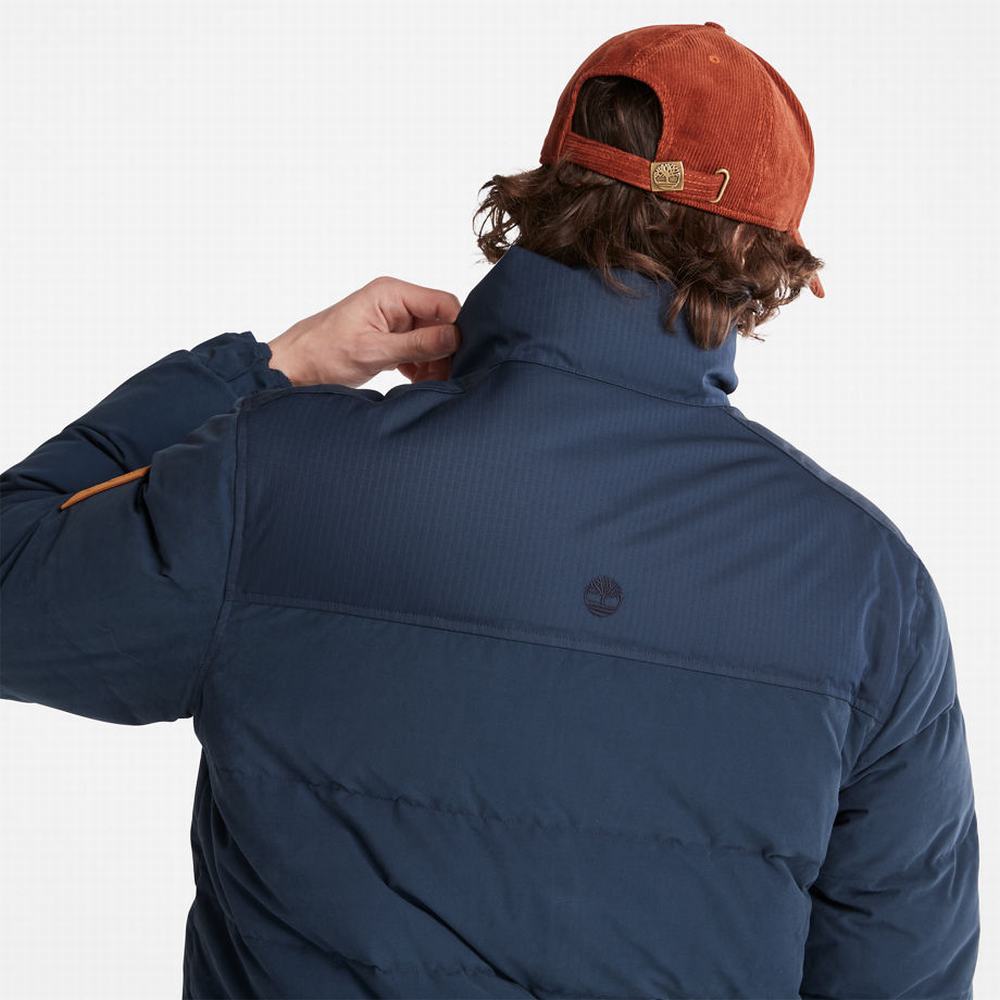 Pánské Bundy Timberland Welch Mountain Reversible Puffer Tmavě Blankyt | TI06758-197