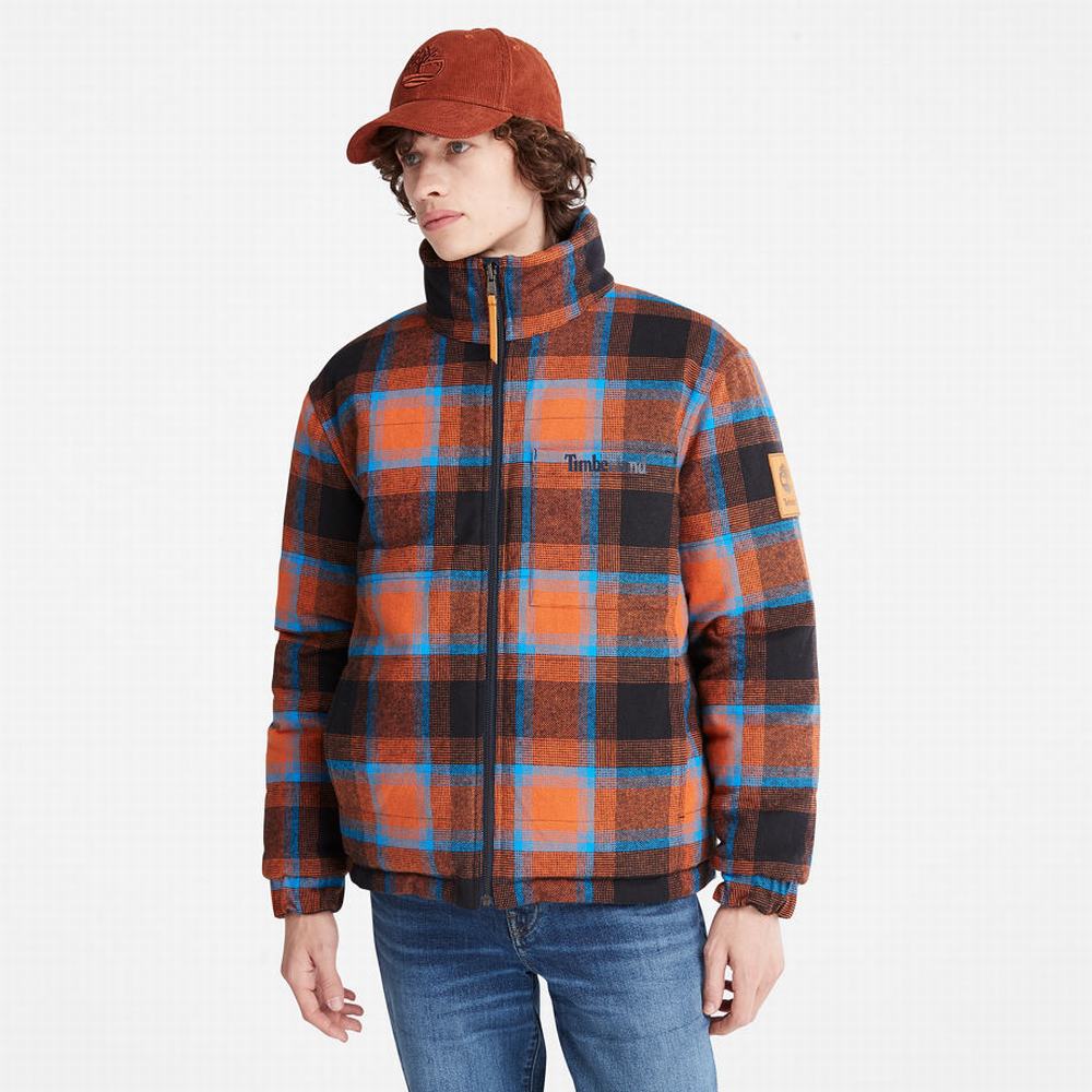 Pánské Bundy Timberland Welch Mountain Reversible Puffer Tmavě Blankyt | TI06758-197