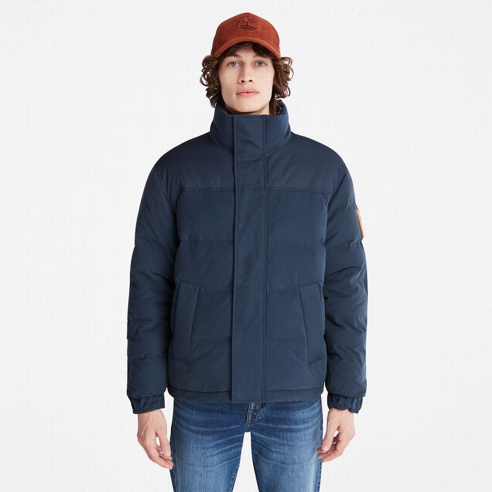 Pánské Bundy Timberland Welch Mountain Reversible Puffer Tmavě Blankyt | TI06758-197