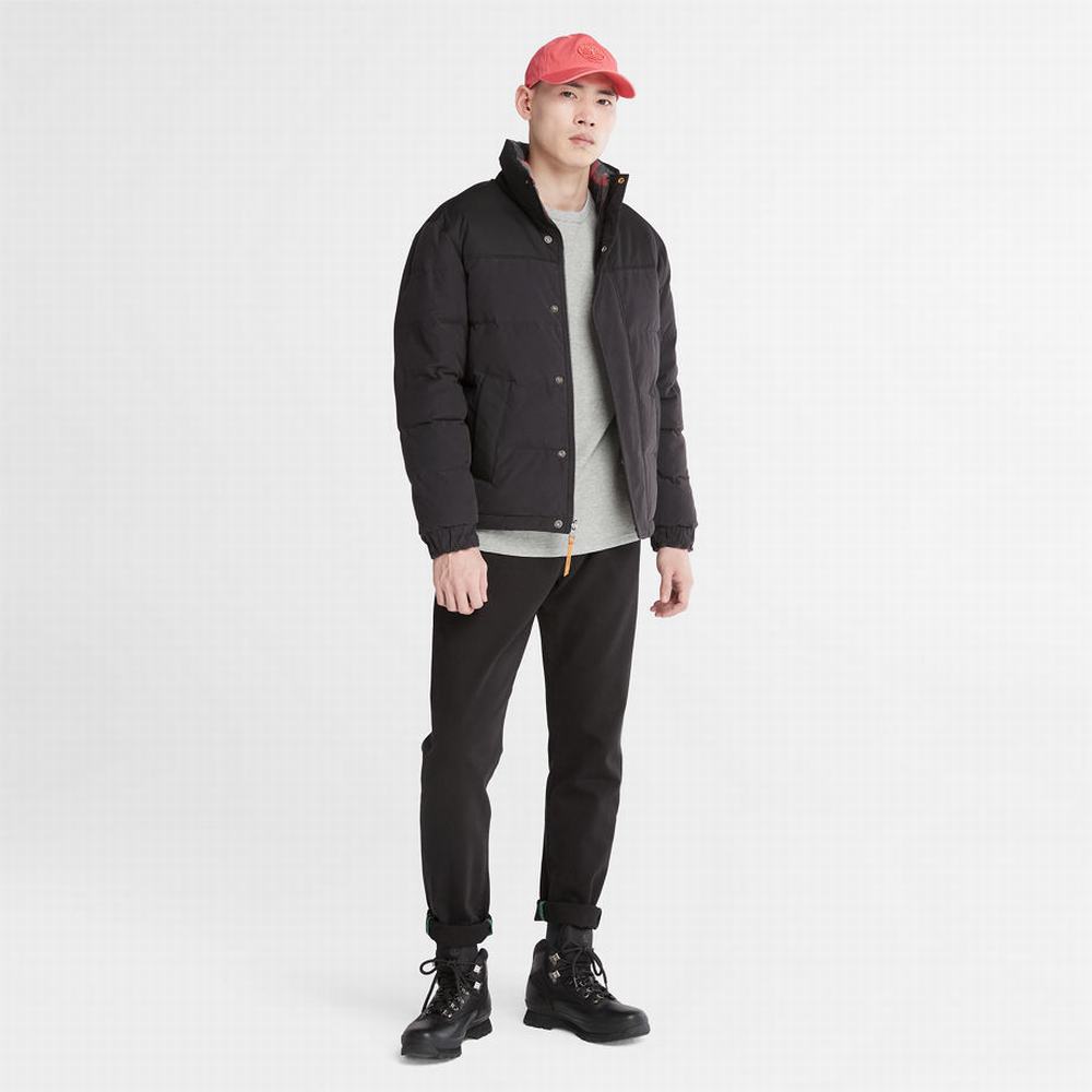 Pánské Bundy Timberland Welch Mountain Reversible Puffer Černé | TI20456-896